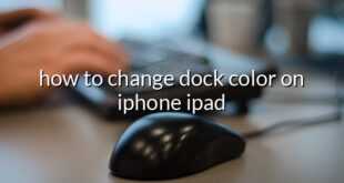 how to change dock color on iphone ipad