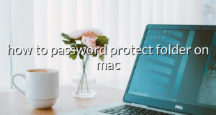 how to password protect folder on mac