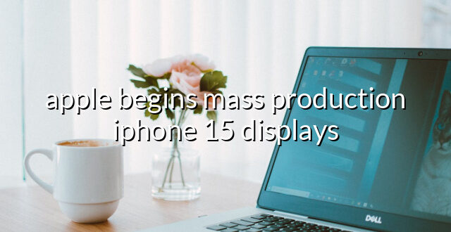 apple begins mass production iphone 15 displays