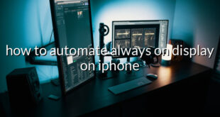 how to automate always on display on iphone