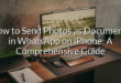 How to Send Photos as Documents in WhatsApp on iPhone: A Comprehensive Guide