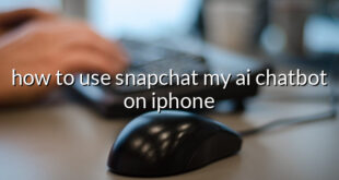 how to use snapchat my ai chatbot on iphone