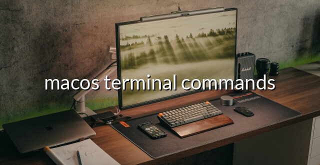 macos terminal commands