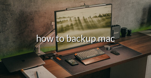 how to backup mac