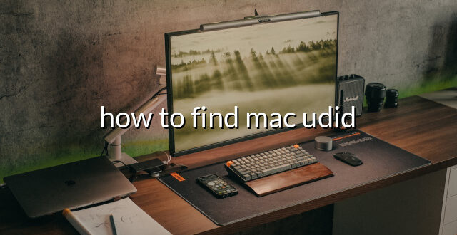 how to find mac udid