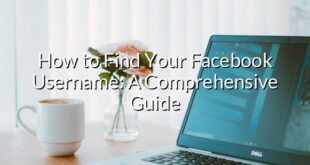 How to Find Your Facebook Username: A Comprehensive Guide