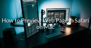 How to Preview Web Page in Safari on Mac