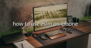 how to use esim on iphone