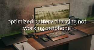 optimized battery charging not working on iphone