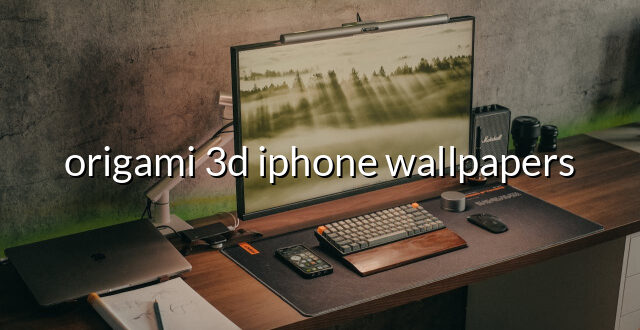 origami 3d iphone wallpapers