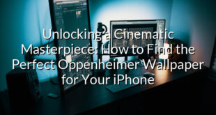 Unlocking a Cinematic Masterpiece: How to Find the Perfect Oppenheimer Wallpaper for Your iPhone