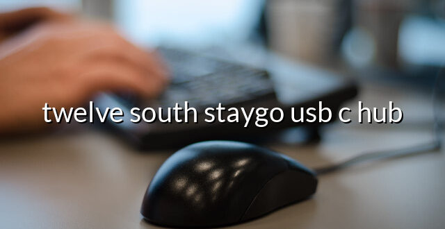 twelve south staygo usb c hub