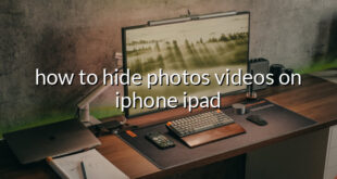 how to hide photos videos on iphone ipad